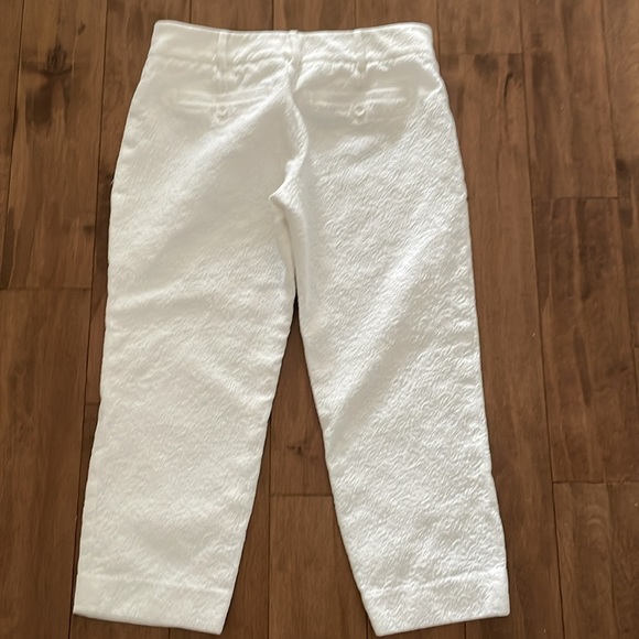 4 Club Monaco Cotton Capri Pants -white - Picture 6 of 10